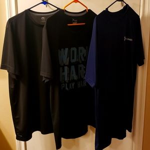 3 Mens XL Moisture Wicking Shirts LIKE NEW
